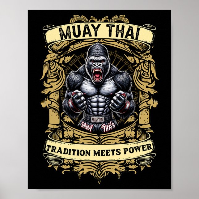 Poster Tradição Encontra Poder - Kickboxing E Muay Thai A (Frente)