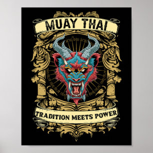 Poster Tradição Encontra Poder - Kickboxing E Muay Thai D