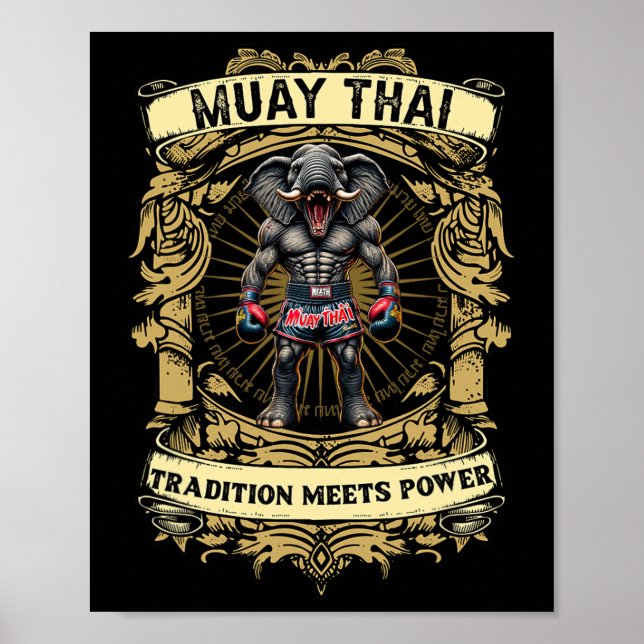 Poster Tradição Encontra Poder - Kickboxing E Muay Thai E (Frente)