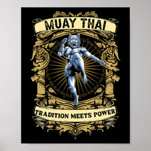Poster Tradição Encontra Poder - Kickboxing E Muay Thai F