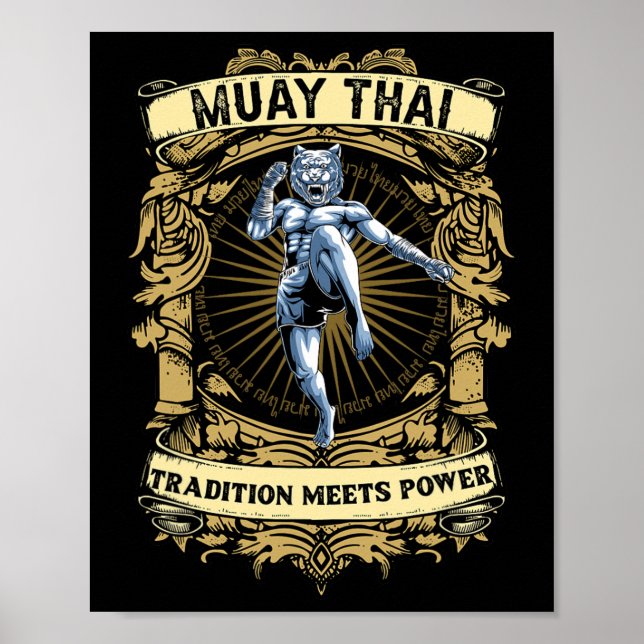 Poster Tradição Encontra Poder - Kickboxing E Muay Thai F (Frente)