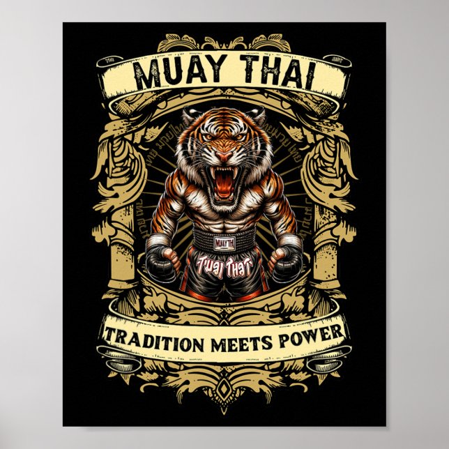 Poster Tradição Encontra Poder - Kickboxing E Muay Thai F (Frente)