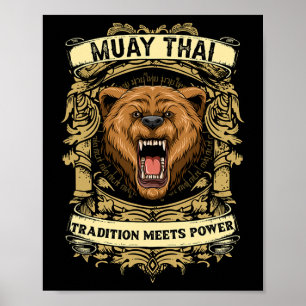 Poster Tradição Encontra Poder - Kickboxing E Muay Thai G