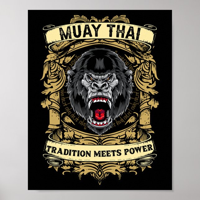 Poster Tradição Encontra Poder - Kickboxing E Muay Thai G (Frente)