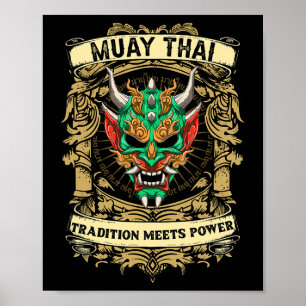 Poster Tradição Encontra Poder - Kickboxing E Muay Thai O