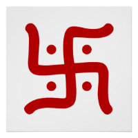 tradicional hindu swastika, índio, símbolo religio