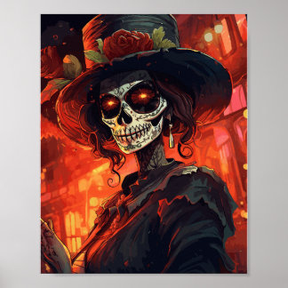 Poster Tradicional La Calavera Catrina