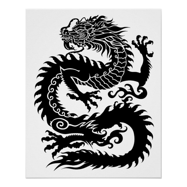 Pôster Traditional Chinese dragon Poster (Frente)