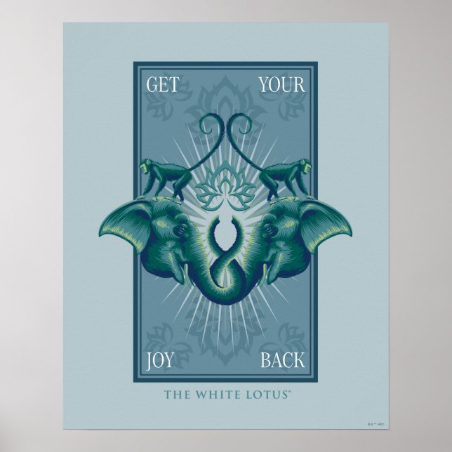 Poster Traga Sua Alegria De Volta - O Lotus Branco (Frente)