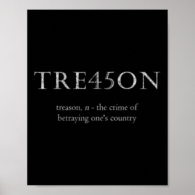 Poster Traição45em Impeach em dificuldades (Frente)