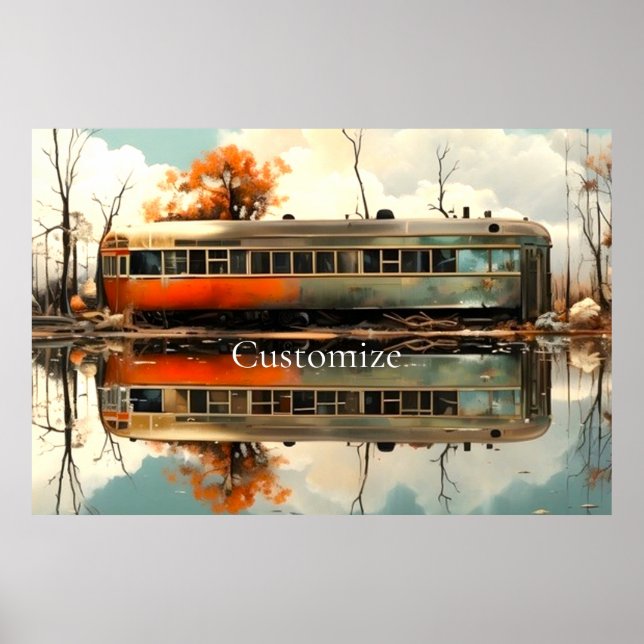 Poster Trailer de Vintage Caravan RV Thunder_Cove (Frente)