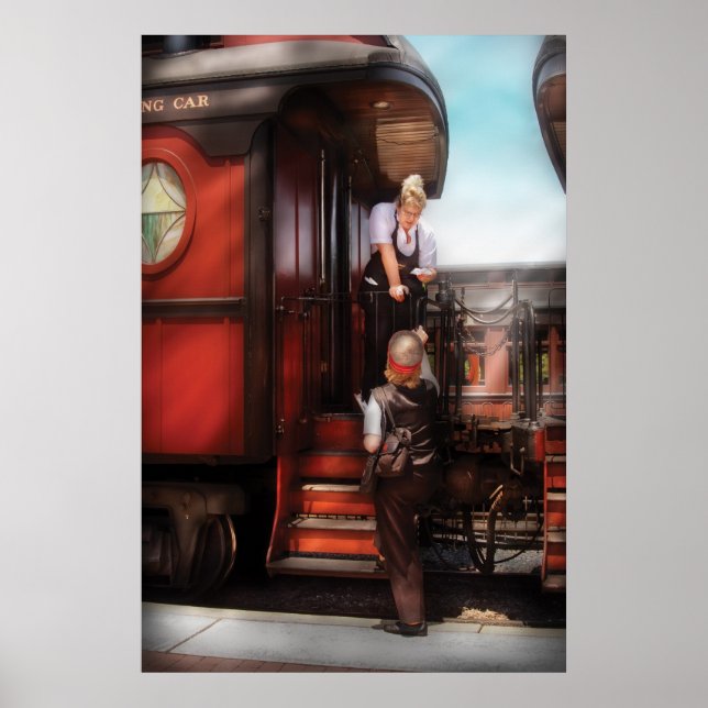 Poster Train - Receiving a Telegram (Frente)