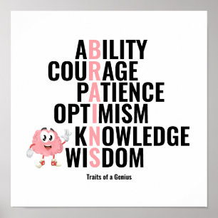 Poster Traits of a Genius