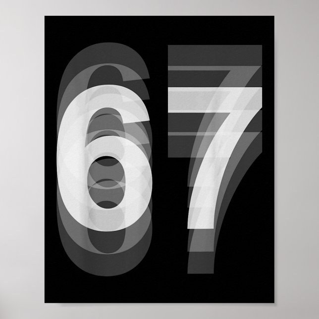 Poster Traje de Casal 67 Seis Sete Meme Engraçado _1 (Frente)