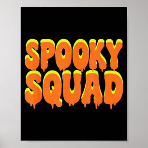 Poster Traje de Halloween de Família Combinando Spooky Sq