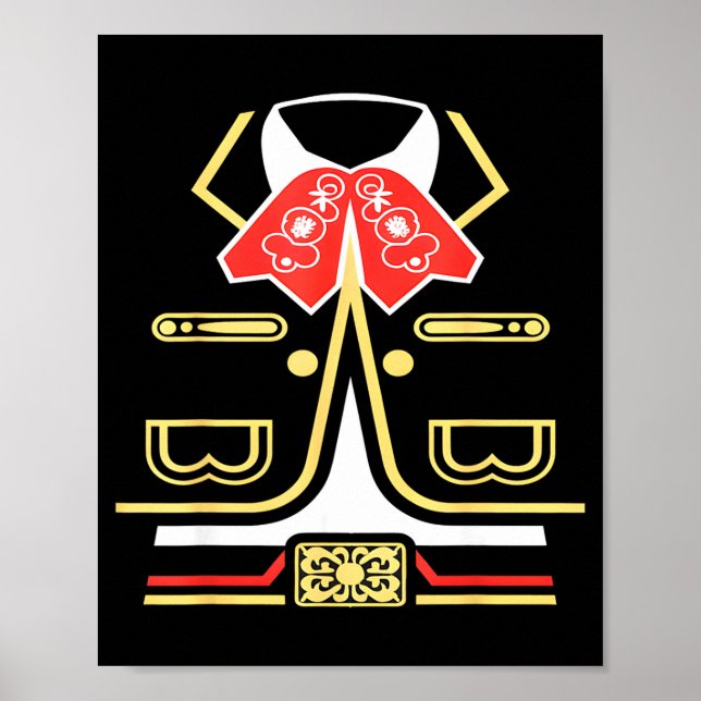 Poster traje de halloween do mariachi mexicano charro cin (Frente)