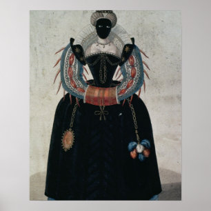 Pôster Traje de mascarada ao estilo de Henri III (colo