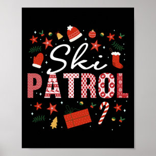 Poster Traje De Natal Da Patrulha De Esqui Emergência Na 