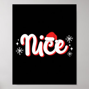 Poster Traje De Natal De Casal Combinando Malvado Ou Bonz