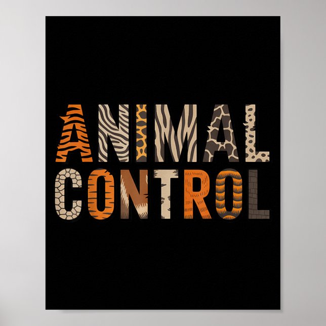 Poster Traje engraçado de controle de animais para o Hall (Frente)
