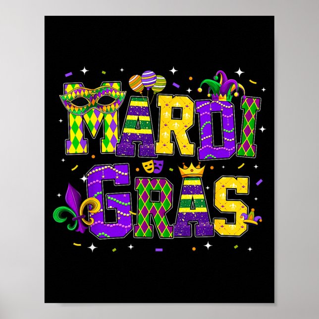 Poster Traje engraçado para desfile de Carnaval de Mardi  (Frente)