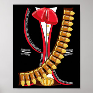 Poster Traje Mariachi Charro Mexicano Cinco De Mayo Camis