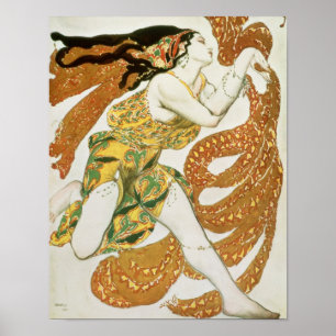 Poster Traje o design para um bacchante 'em Narcisse