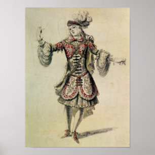 Pôster Traje o design para um dançarino masculino, c.168