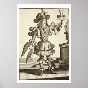 Pôster Traje para um negociante da pena, bar. por Gerard