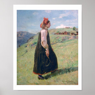 Pôster Traje popular norueguês de Budeia