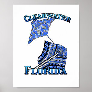 Poster Traje Tribal de Vacinação da Flórida Clearwater