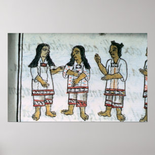 Pôster Trajes astecas fêmeas