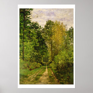 Poster Trajeto arborizado de Claude Monet