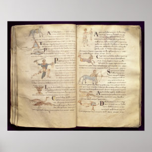 Poster Trajeto da lua através das constelações