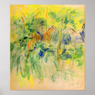 Poster Trajeto no Bois de Boulogne por Berthe Morisot