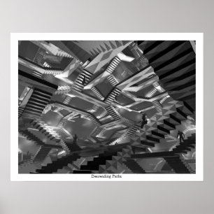 Pôster Trajetos descendentes