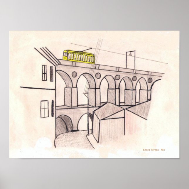 Pôster Tram para os Papais noeis Teresa (Frente)