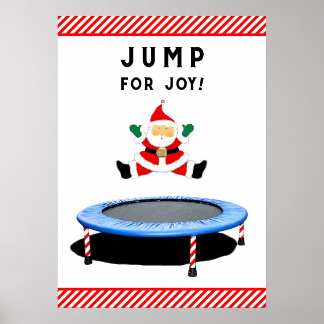 Pôster Trampoline Jumping Papai Noel (Frente)