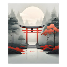 Tranquil Dawn: Uma Paisagem Serena Japonesa