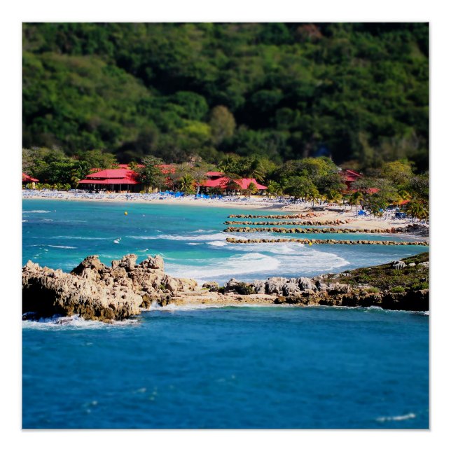 Pôster Tranquil Island Paradise Labadee Haiti (Frente)
