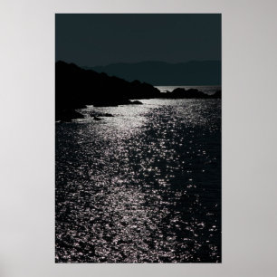 Pôster tranquil rocky kerry night view