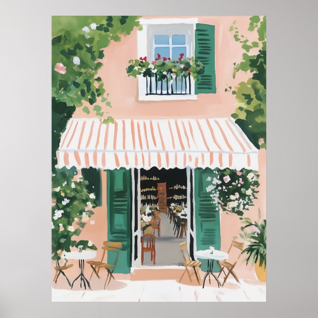 Poster Tranquil Terrace em Roma (Frente)