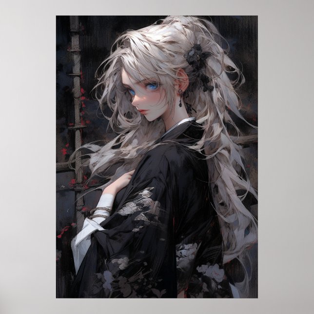 Poster Tranquilidade do ouro: Beleza do Anime Oriental (Frente)