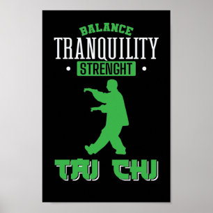 Poster Tranquilidade Equilibrada em Tai Chi