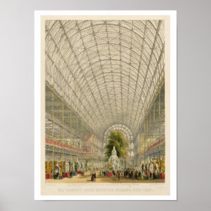 Poster Transept do palácio de cristal, bar. em o dia e