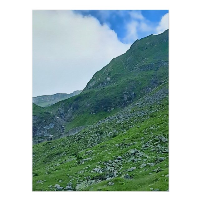 Pôster Transfagarasan Encosta Alpina – Fotografia Romênia (Frente)