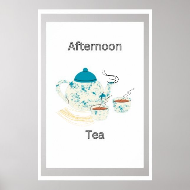 Poster Transferência de Arte Imprimível do Tea (Frente)