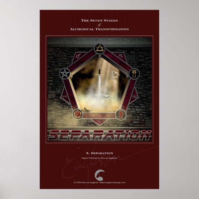 Poster Transformações Alquímicas 3: Separação (Frente)