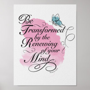 Poster Transformar e renovar - Romanos 12 : 2