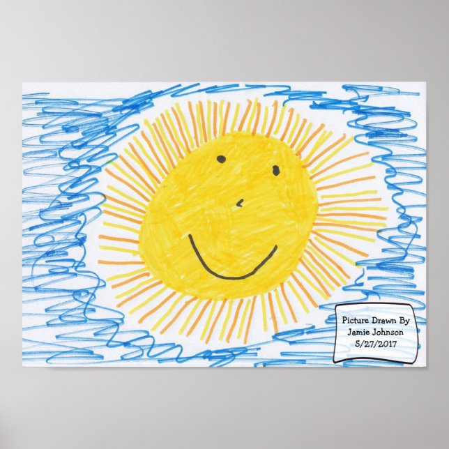 Pôster Transforme a Arte da Criança em um Poster! (Frente)